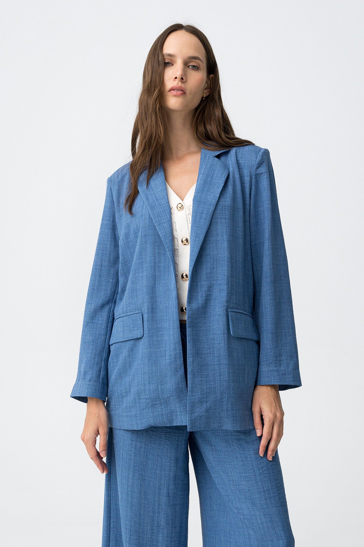 CHAQUETA TURQUESA