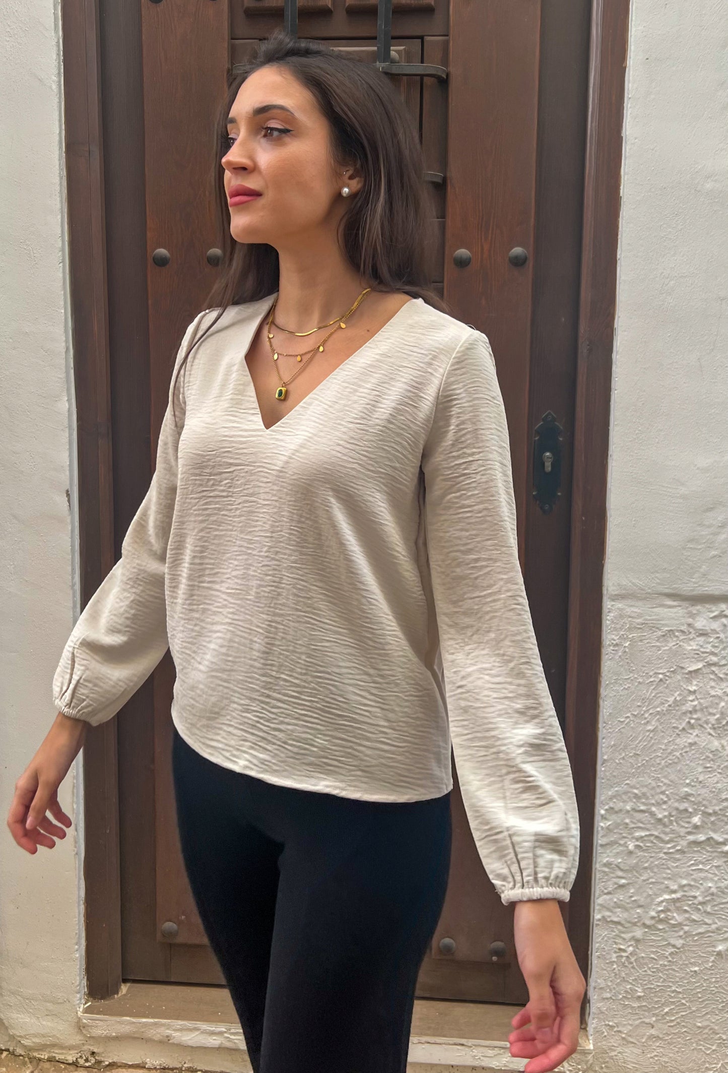 BLUSA KANTE BEIGE