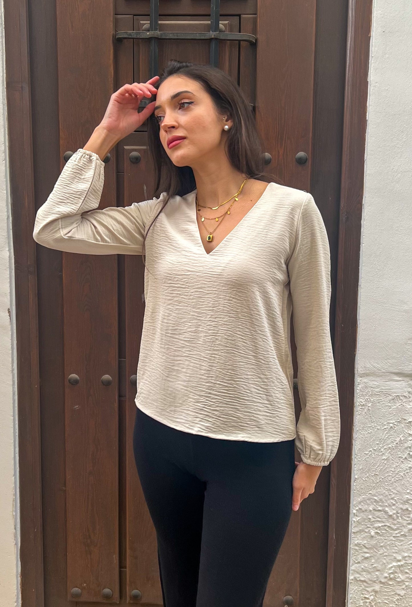 BLUSA KANTE BEIGE